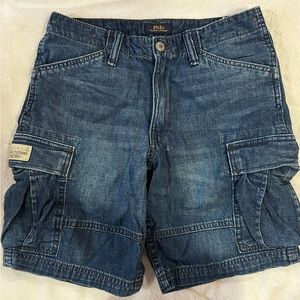 Ralph Lauren Polo big kids (boys) denim cargo shorts in size 16.